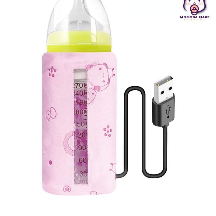 New MOMO Penghangat Asi Botol Susu Bayi Warmer Pemanas Botol Susu Portable Dengan USB Untuk Outdoor 