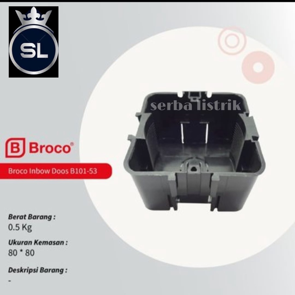 Inbodus Mangkok Listrik Kotak/ Mangkok Listrik Broco B101-53