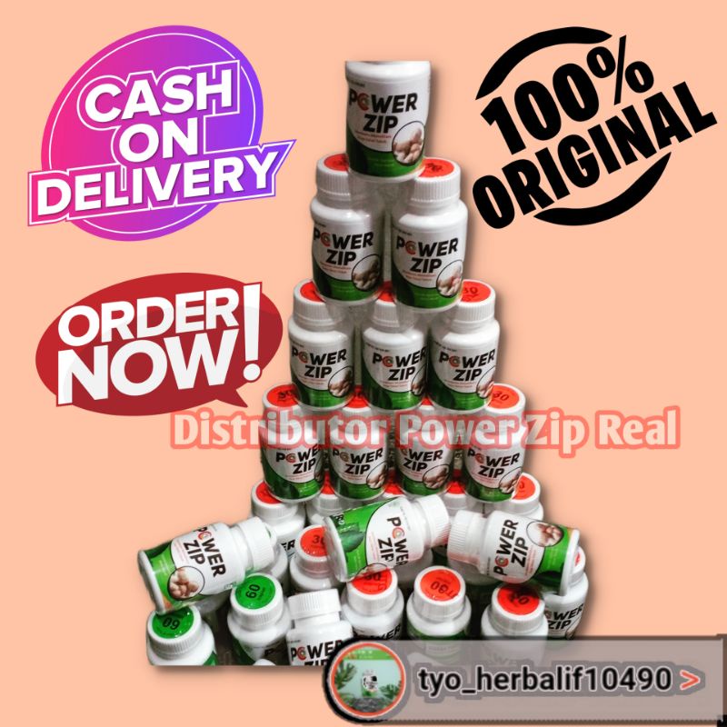 Power Zip Herbal 30 kpl stok selalu baru