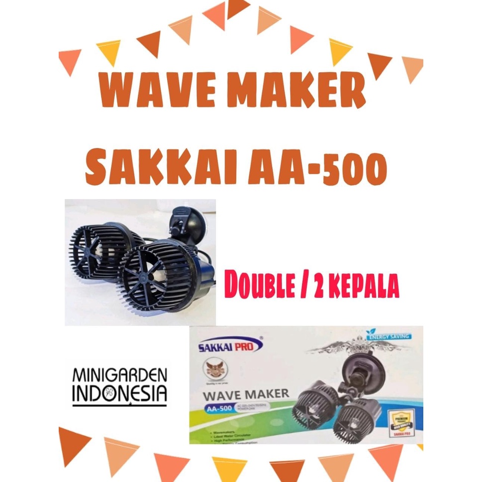 WAVE MAKER SAKKAI PRO AA-500 MESIN OMBAK GELOMBANG DOUBLE AQUARIUM