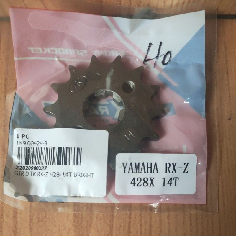 Gir depan 428 TK racing buat motor Yamaha Jupiter z/Jupiter MX/Vixion/Byson/RX king/RXZ