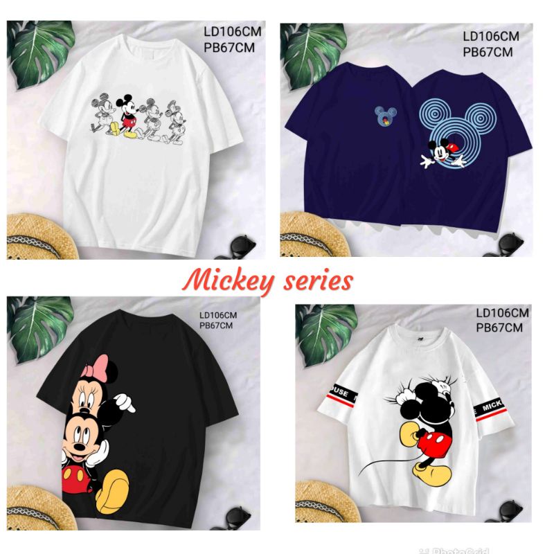 XL  A Kaos combed cotton lucu karakter bigsize Mickey donal