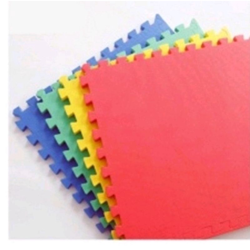 puzzle matras evamats warna polos ukuran 60 x 60cm tikar karpet