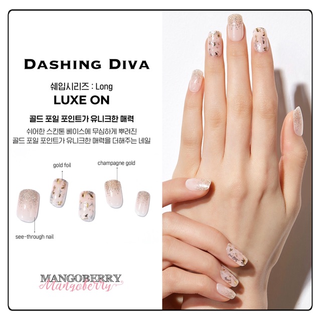 Dashing Diva Magic Press Manicure Luxe On 100 Original Fake Nail Kuku Palsu Shopee Indonesia