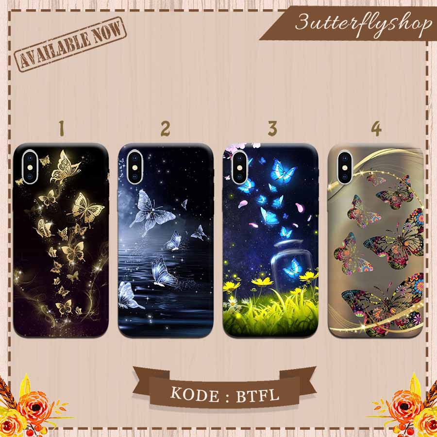 Butterfly Gold Sweety case Oppo Vivo Realme Redmi Xiaomi Samsung Iphone