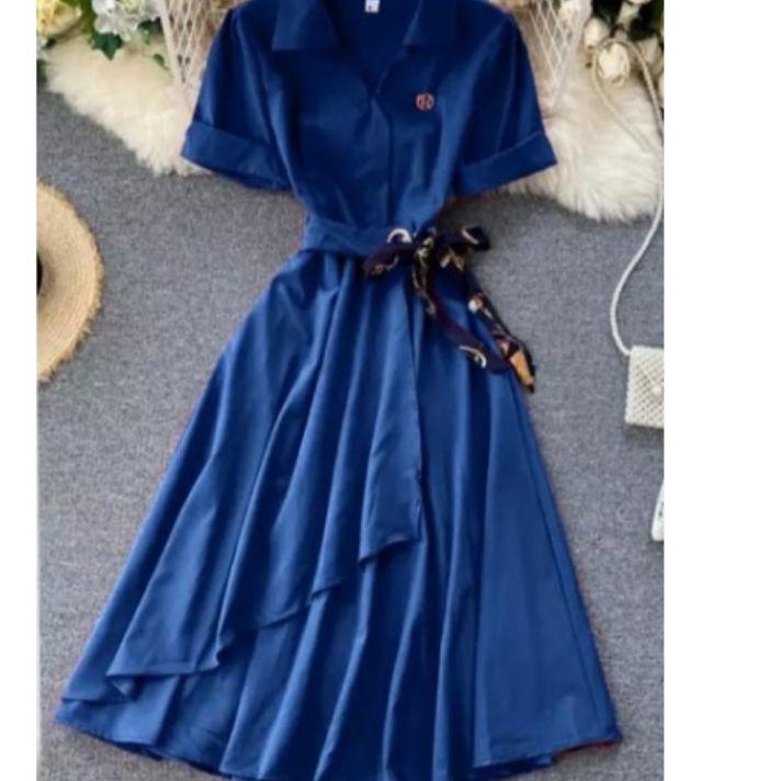 Flash Sale DRESS ANDIN | BAJU DRESS ANDIN POLOS MOSCREPE || DRESS ANDIN VIRAL OOTD