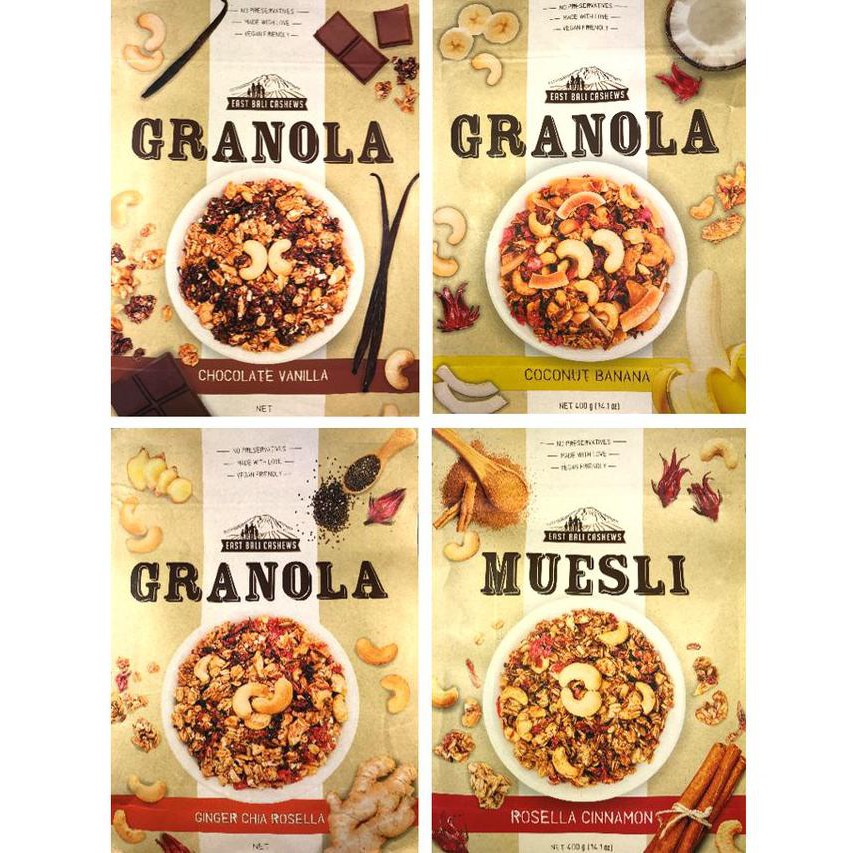 

THE BEST East Bali Cashews Granola - 400 Gr - Tropical Fruits MURAH