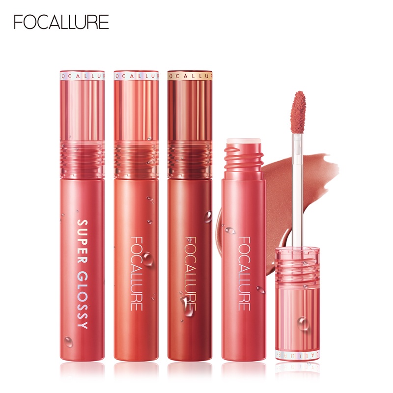 FOCALLURE Glossy Lip Tint - MakeUp Kosmetik Lip Gloss Glossy Tint LipStick FA208