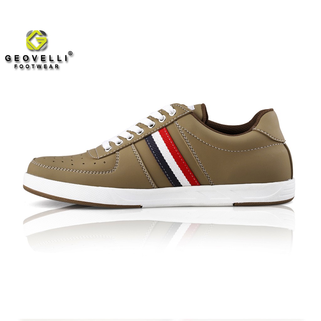 GvlGeovelli 39-43 Warna Mocca - Sepatu Sneakers Casual Sport Sekolah Pria Wanita Geovelli