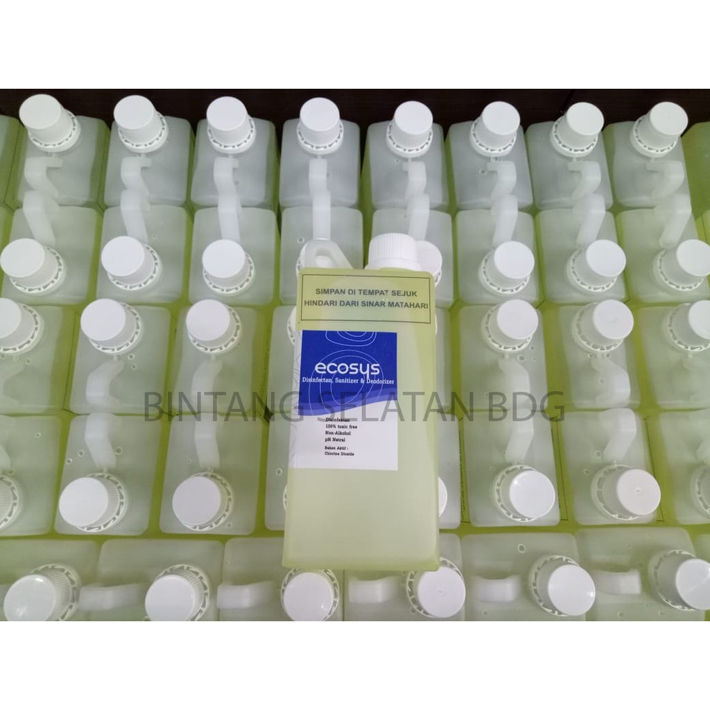 ECOSYS SANITIZER DEODORIZER DISINFECTANT PENGHILANG BAU VIRUS 1000ml