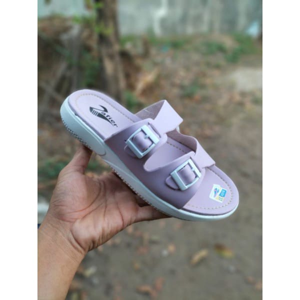 Sandal Karet Slip On Slop Wanita Strap / Sandal Wanita Flat SIZE 37 - 41