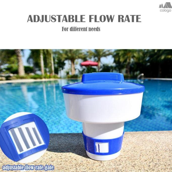 ] Dispenser Apung Holder Tablet Klorin Desinfektan Otomatis Adjustable