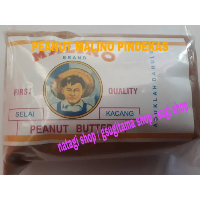 

Selai Malino Peanut Butter Cream (Sugar) 500gram