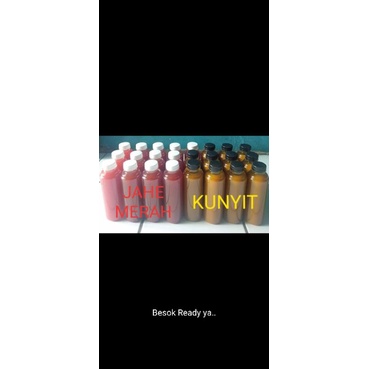 

Paket 2 botol . jahe merah + kunyit lemon @250ml