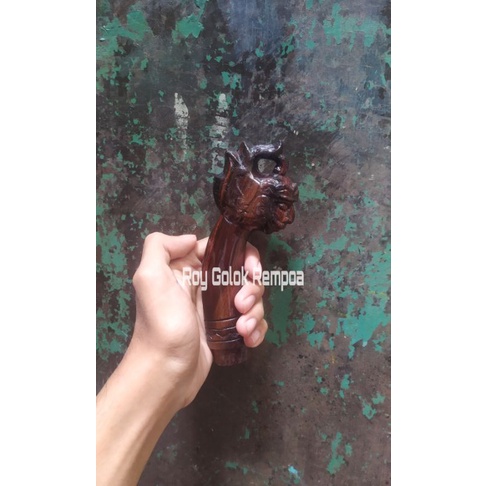 Gagang Golok Ukir Wayang Gatot Kaca (1)