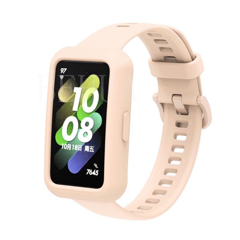 Casing Soft Case Huawei Band 7 2022 Bahan Silikon Dengan Frame Bumper