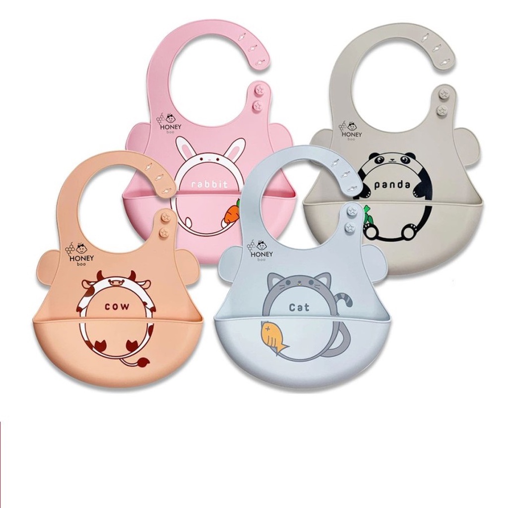 ❤GTB❤ Celemek Makan Bayi Tebal dan Elastis Bahan Silikon R586