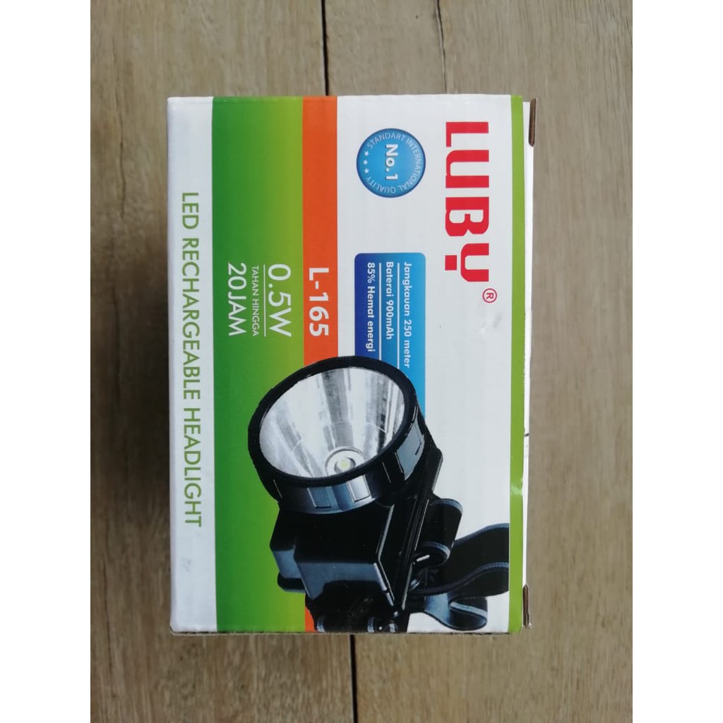 Senter kepala/Headlight merk LUBY 20watt Original