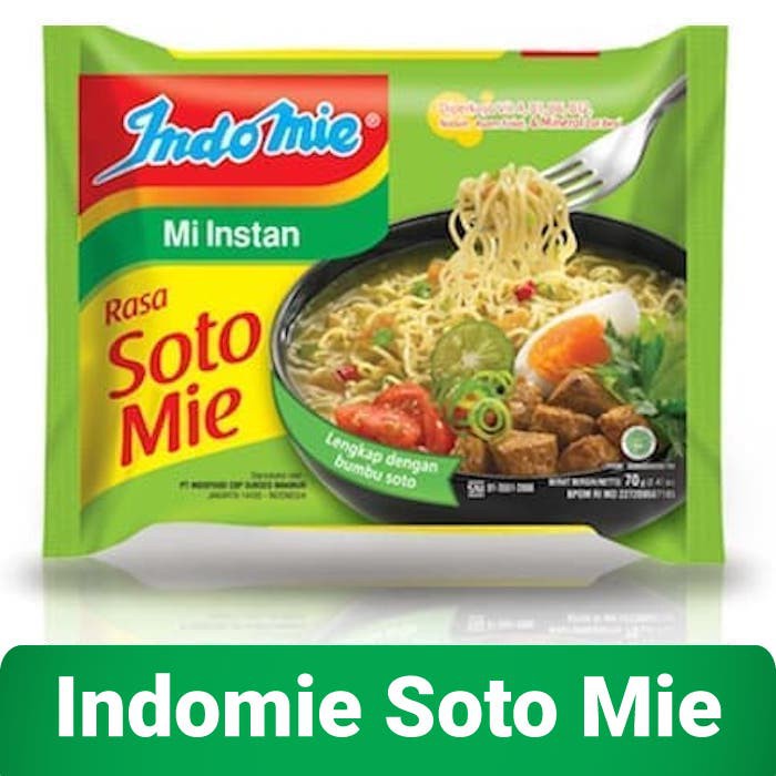 

Indomie Kuah Mie Instant Rasa Soto 70gr Termurah Satuan / Per Kardus