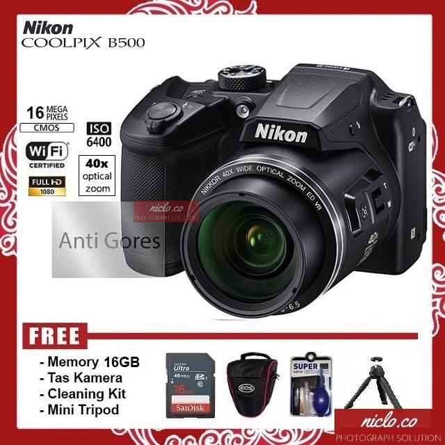 [NEW] Kamera Nikon Coolpix B500 Wi-Fi - GARANSI 1 TAHUN - CAMERA PROSUMER | L340 sx420 sx430