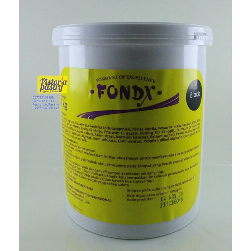 

Fondant Black/Hitam (FONDX)