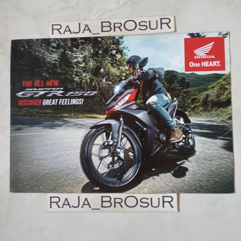 Poster brosur katalog leaflet Honda Supra GTR150/Supra GTR 150 2016