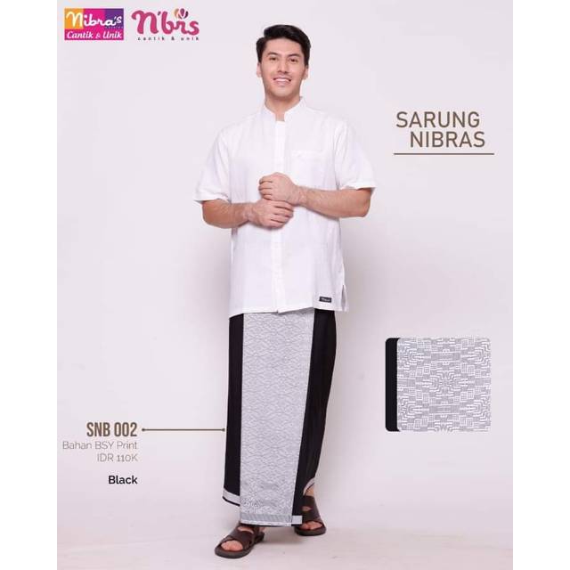 Sarung Dewasa Nibras SNB 002 - Black