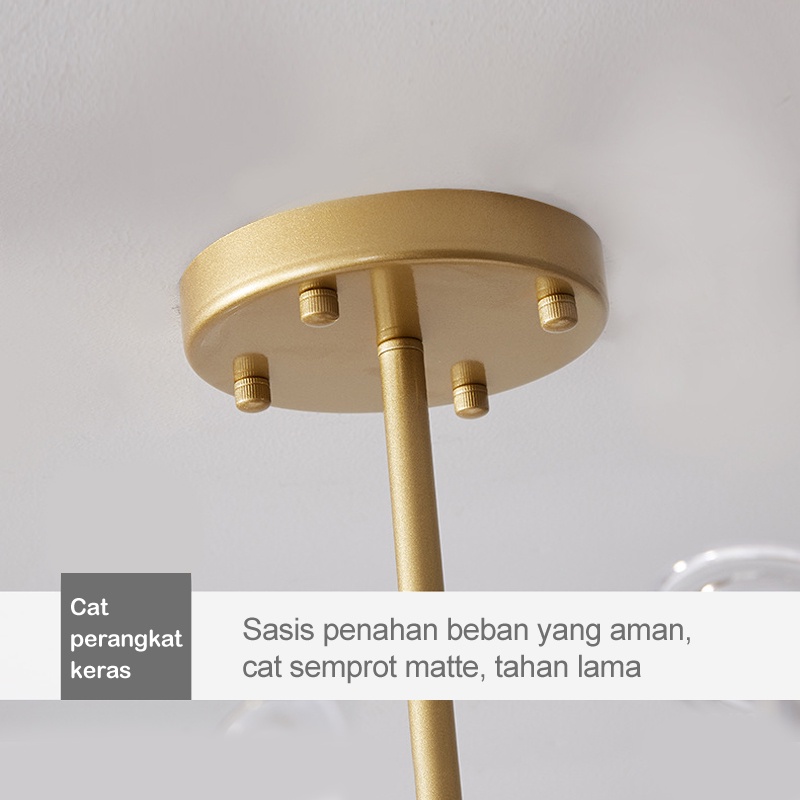 ✨Garansi &amp; COD✨Lampu Hias Gantung Desain Kunangkunang Gaya Modern Antik Untuk Ruang Tamu / Kamar Tidur Termasuk bola G4 lampu 18/30/45 kepala-cahaya hangat