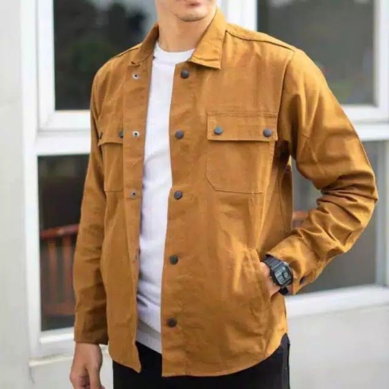 TRUCKER JACKET SEMI PARKA PRIA(SIZE M-XXL)-1