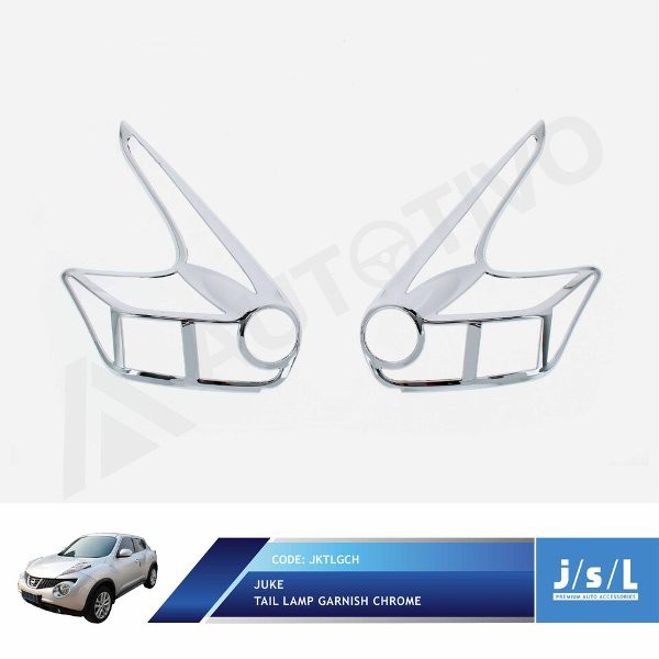 Aksesoris Fariasi Tambahan JSL Garnis Lampu Belakang Nissan Juke Tail Lamp Garnish Chrome