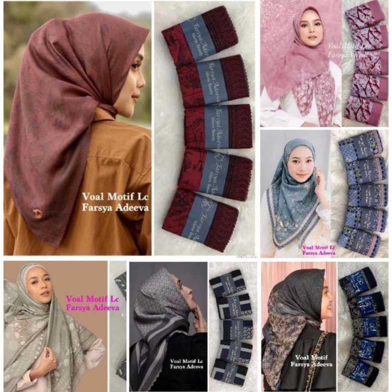 BEST SELLER... Kerudung Segi Empat Denay Lasercut / Hijab Segi Empat Denay Shofa MS Zyaritan/ Jilbab