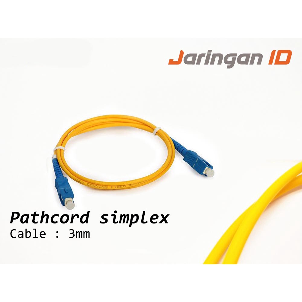 KABEL FIBER OPTIK PATCHCORD SC SC atau SC UPC SC UPC (3 METER)