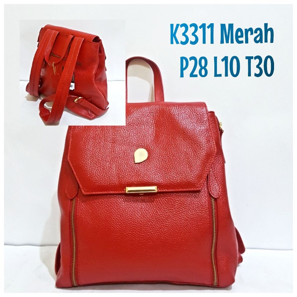 Tas Kulit Papillon Original K3311 Merah