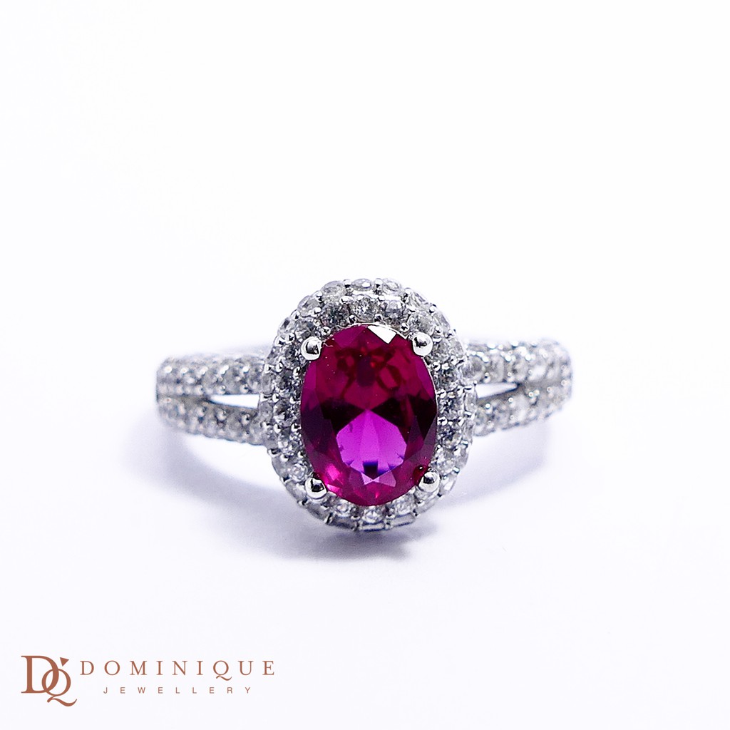 

Dominique Jewellery-Cincin Colour Stone 75% SNI DQC 1524