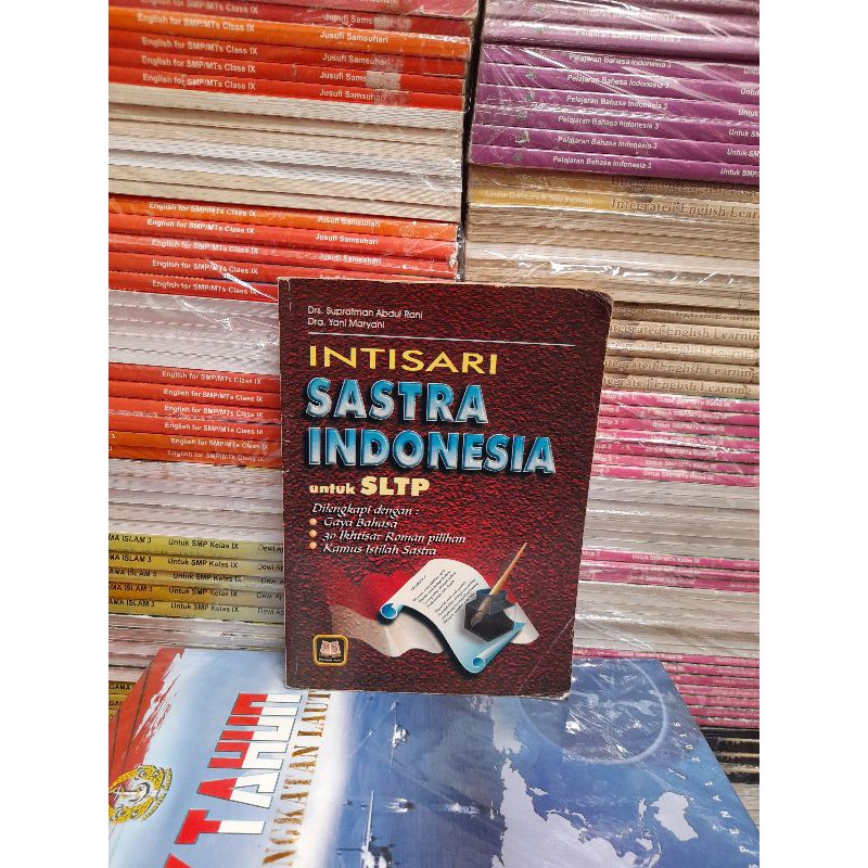 Original Buku Intisari Sastra Indonesia Dilengkapi Gaya Bahasa Dll By Drs Supratman Abdul Rani