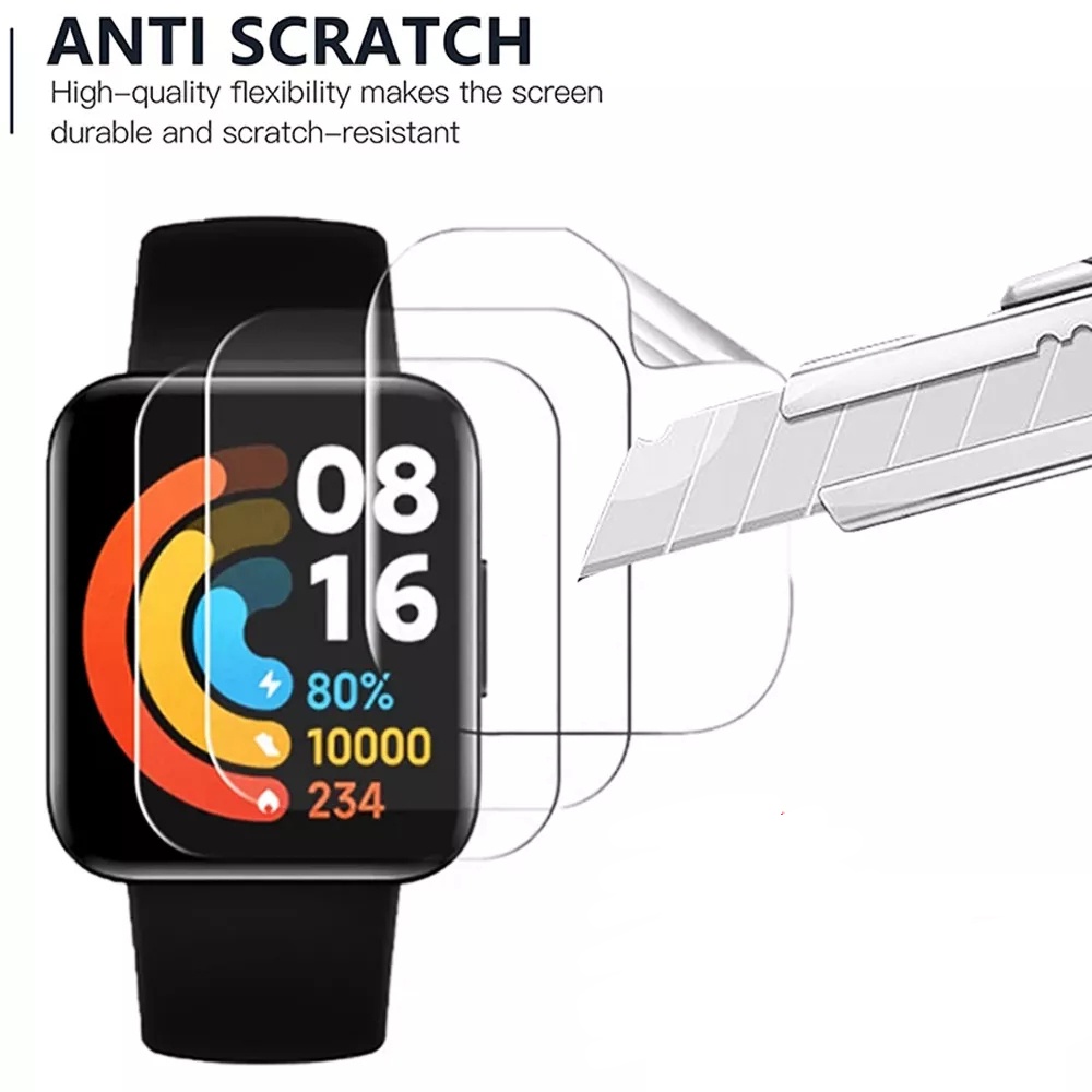 1pc Film Hydrogel Pelindung Layar Full Cover Untuk Smartwatch Redmi Watch 2