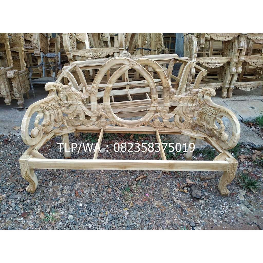 jual kursi pelaminan kayu jati ukiran jepara mewah model terbaru