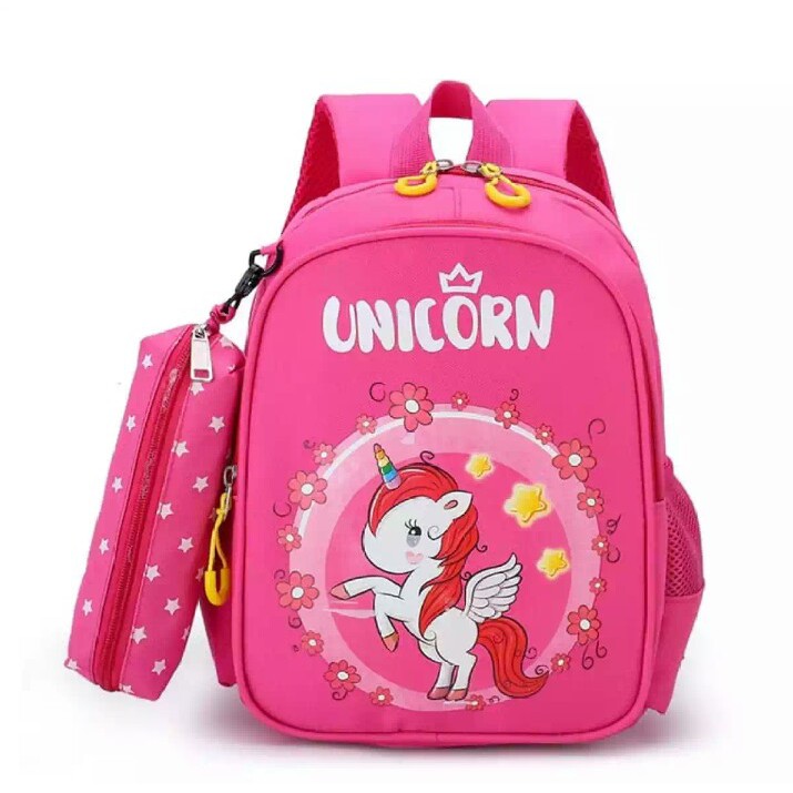 Tas Ransel Anak Tas Gaya Untuk Sekolah Terbaru Dengan Motif Unicron Dan Ada Tempat Pensil Nya