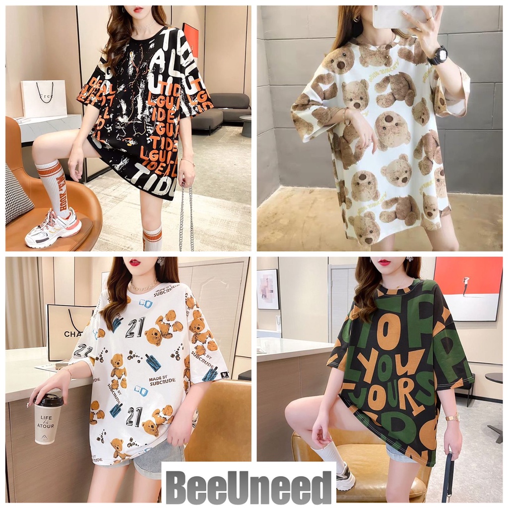 T Shirt Wanita | OVERSIZE TEE WANITA MOTIF Print