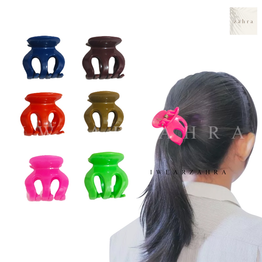 JEDAI RAMBUT [ GROSIR 1 LUSIN ] - Jepit Rambut Jepitan Aksesoris Hair Accessories Wanita Perempuan Glossy Doff Tebal FesyenHercules 5 Cakar Jumbo Reguler