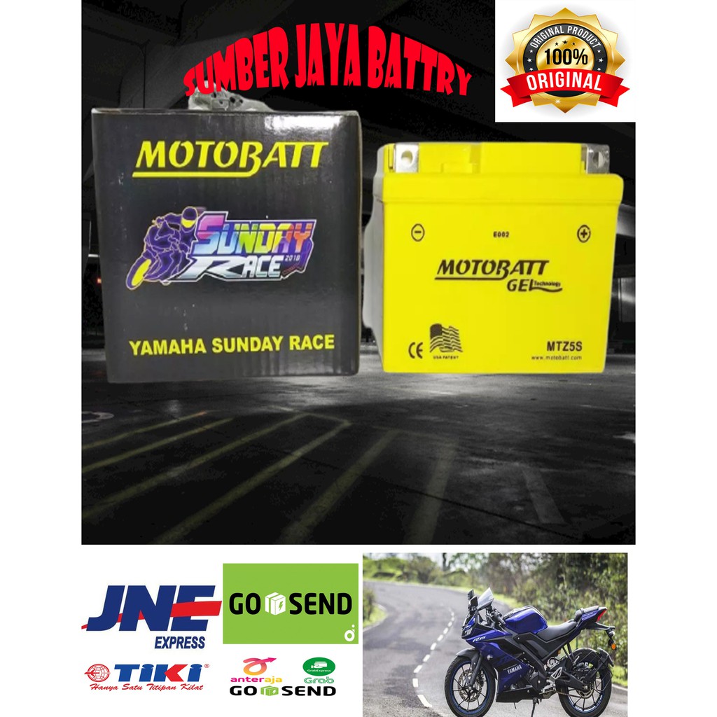 Aki motor yamaha R15 MTZ-5S GS MOTOBATT YUASA BERKUALITAS ORISINIL