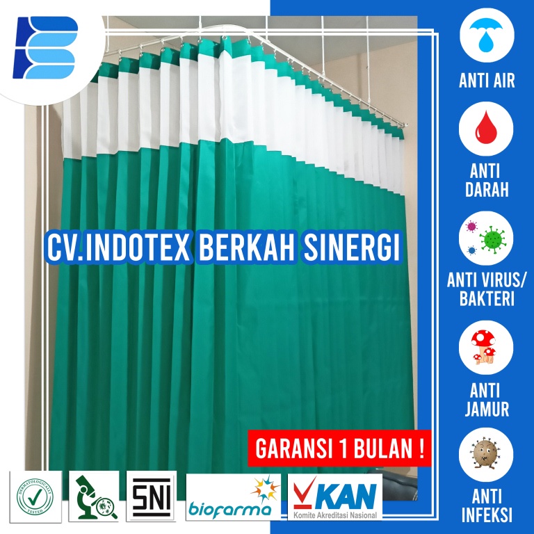 gorden anti air igd - foto tirai rumah sakit - gorden rumah sakit surabaya - gorden rumah sakit indo