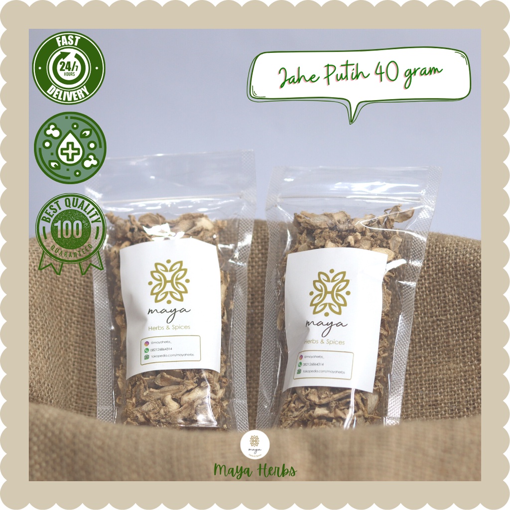 

Jahe Putih Kering 40 gram ( Zingiber Officinale )