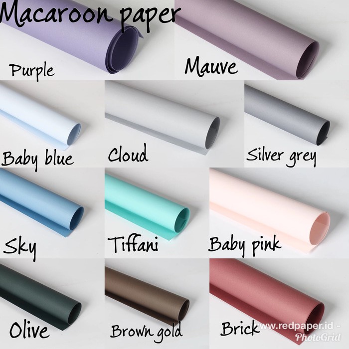 

Macaroon paper cellophane wrapping paper kertas bunga grosir murah