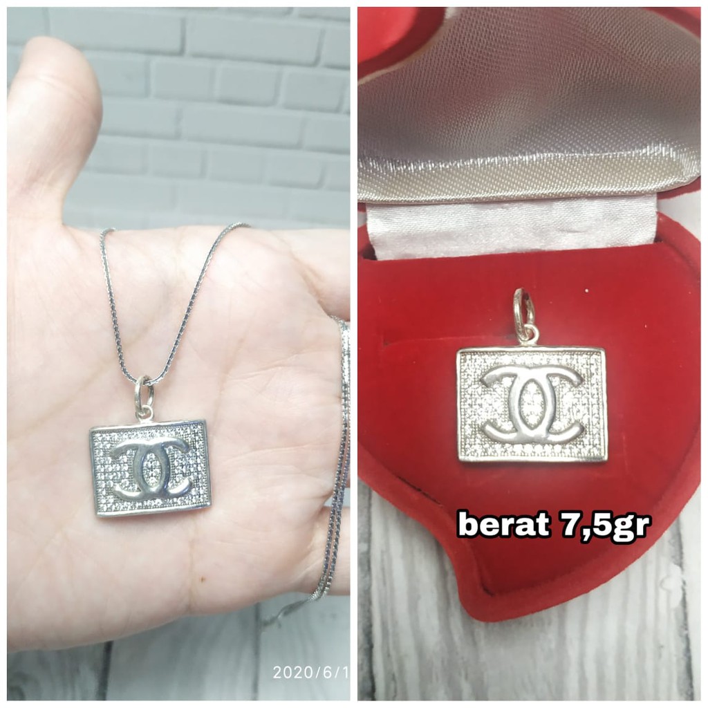 KALUNG SET LIONTIN KOTA PERAK ASLI S925 CC945