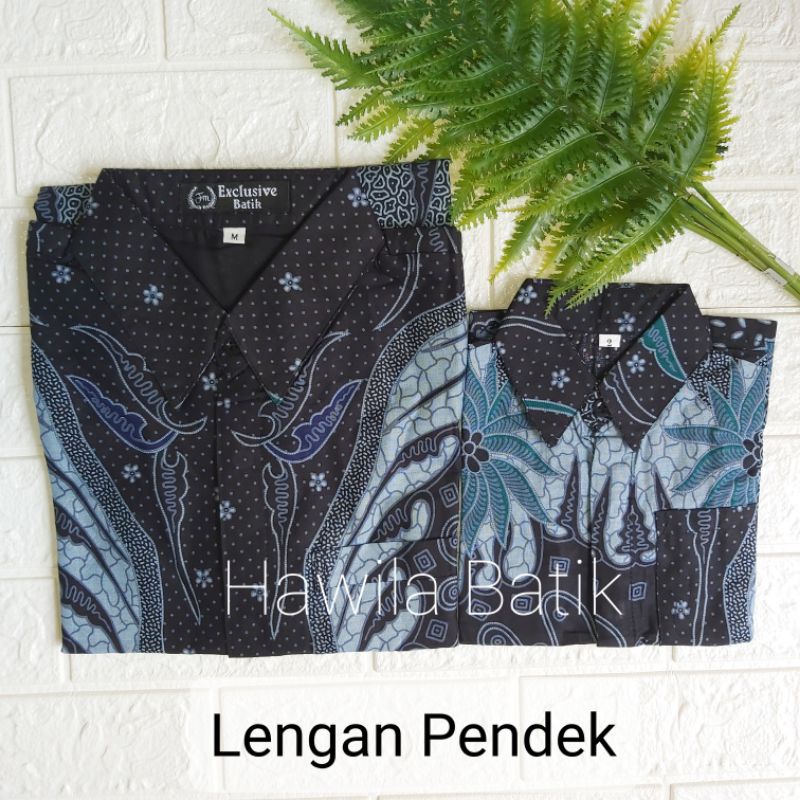 Couple Batik Ayah Anak Premium