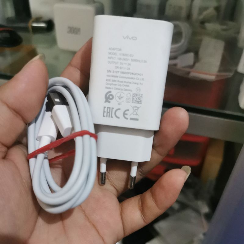 Charger Vivo Y19 Micro USB BEKAS Copotan Original 10000%