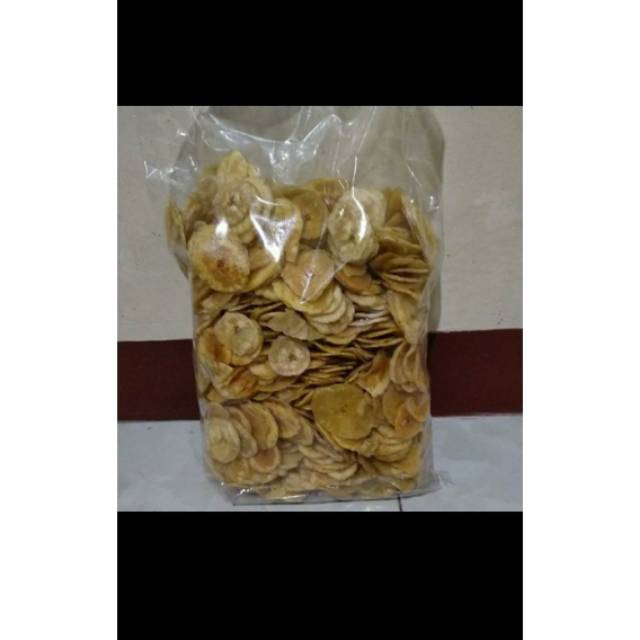 

Keripik pisang kepok rasa original asin 500gram