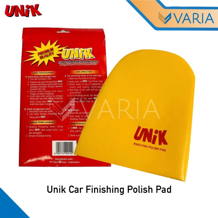 Unik Car Finishing Polish Pad Sarung Tangan Wool Pengkilap Poles Mobil