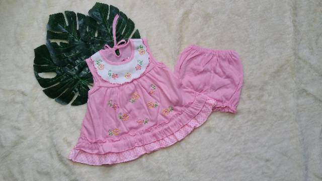 Ss#1002 Setelan Bayi 3-12 bulan / Dress Baby Orin Bahan Kaus